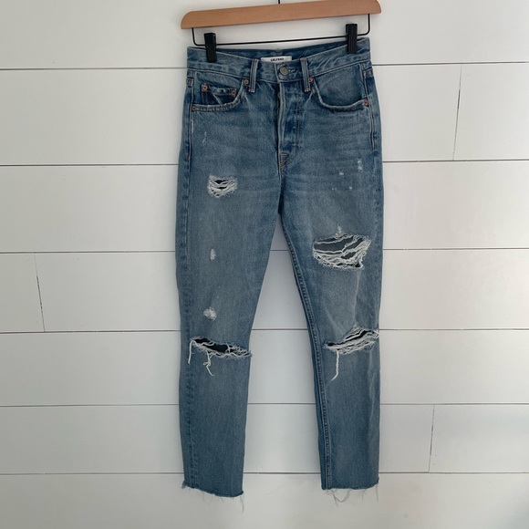 GRLFRND Denim - GRLFRND Karolina High-Rise Straight Jeans